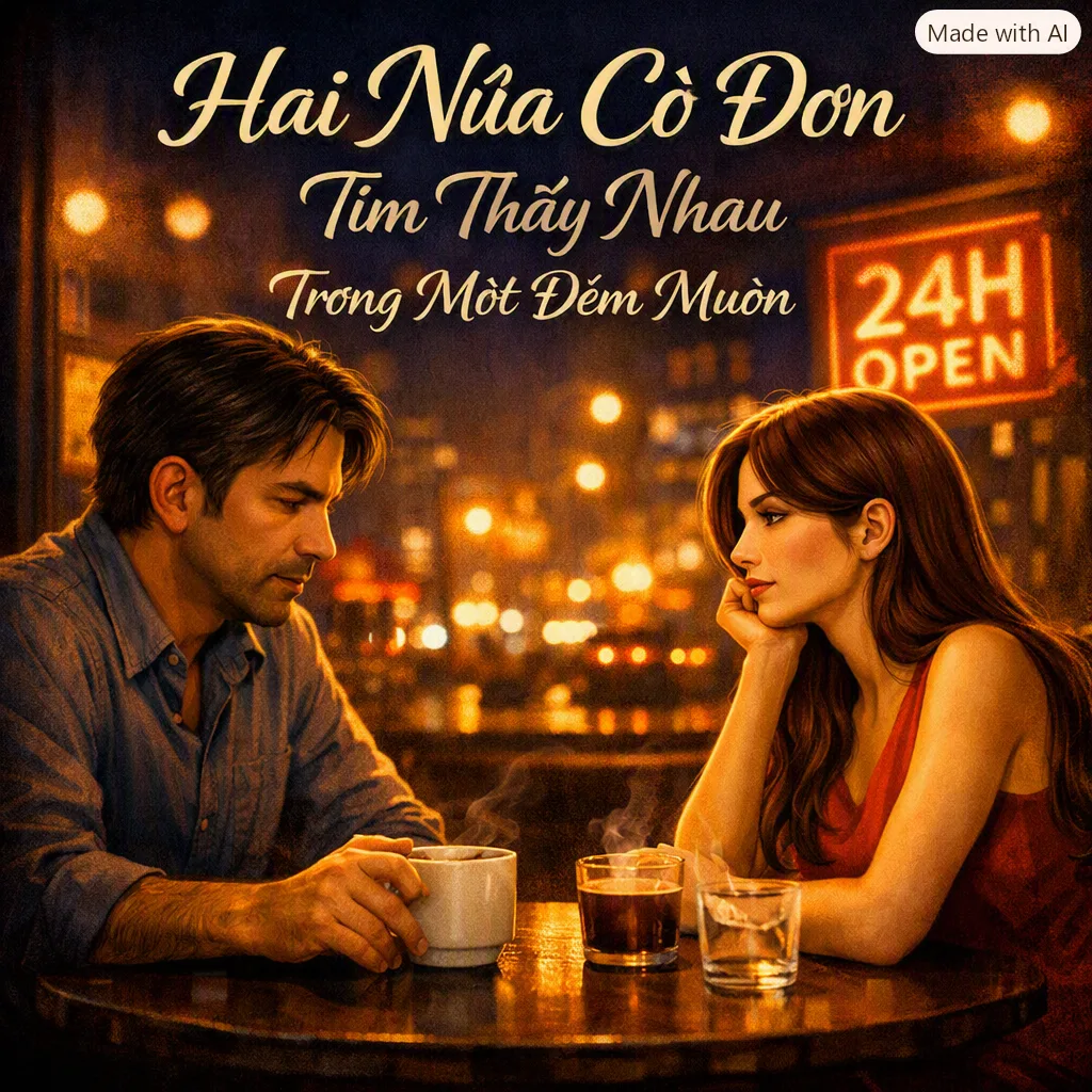 Hai nửa cô đơn tìm thấy nhau trong một đêm muộn