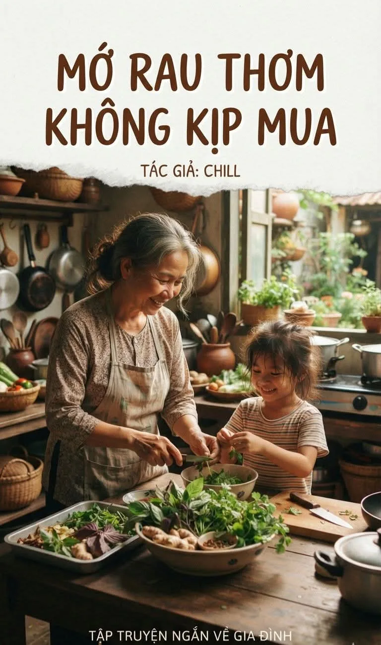 Mớ rau thơm không kịp mua